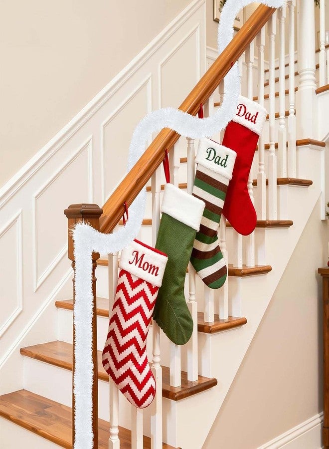 جو هوكد مجموعة Go Hooked المكونة من 3 قطع من زينة شجرة عيد الميلاد باللون الأبيض الثلجي، زينة لامعة صناعية لتزيين المنزل والحفلات - Image 4